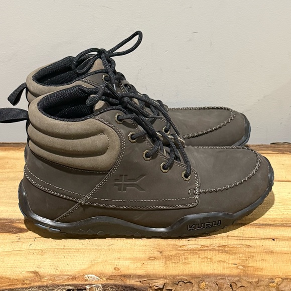 Kuru Quest Men\'s Brown Leather Ankle Lace Up Camp‎ Hiking Boots mens 10.5 A 60 main image 13